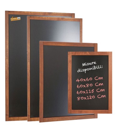 ESPOSITORE LAVAGNA IN LEGNO PER GESSI GESSETTI MENU' BAR RISTORANTE VARIE MISURE