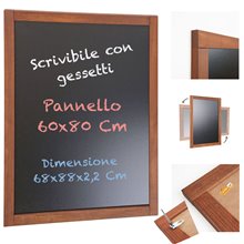 LAVAGNE IN LEGNO DA PARETE VARI FORMATI DA 40X60 A 80X120 CM SCRIVIBILI CON GESSETTO E MARCATORI