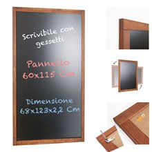 LAVAGNE IN LEGNO DA PARETE VARI FORMATI DA 40X60 A 80X120 CM SCRIVIBILI CON GESSETTO E MARCATORI