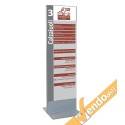 TOTEM ESPOSITORE BIFACCIALE PUBBLICITA INFORMAZIONE COMUNICAZIONE GRAFICA 76X200