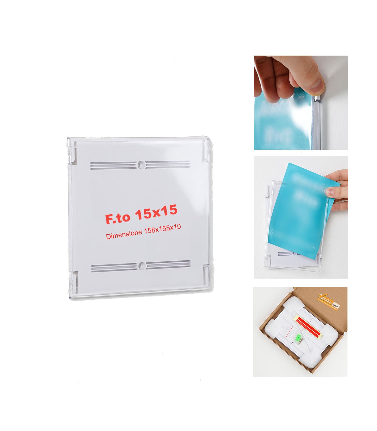 TARGHE SEGNALETICHE TRASPARENTI DA PARETE FORMATI A5, A6, 15X15 CM PER INTERNI VARIE MISURE