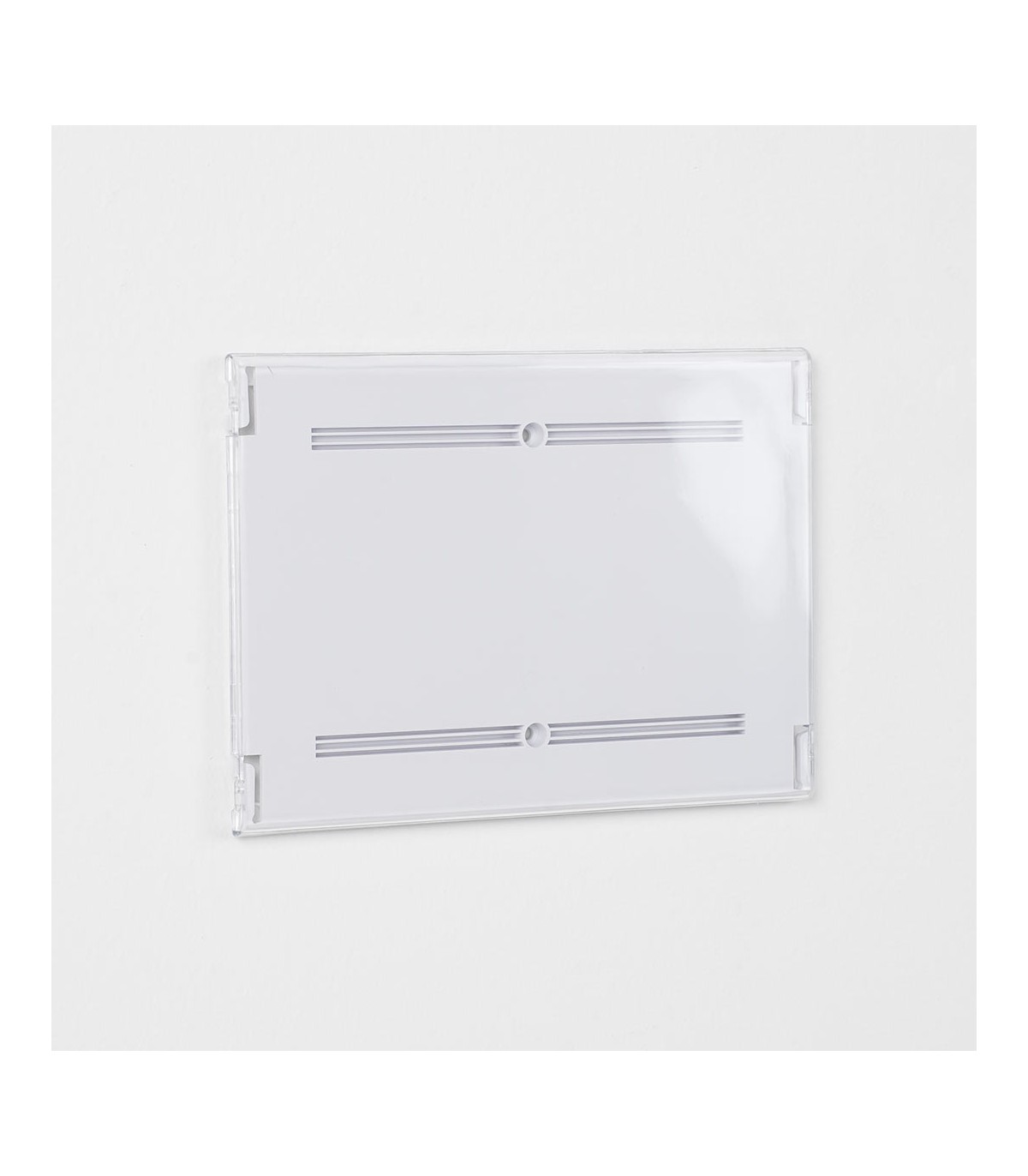 TARGHE SEGNALETICHE TRASPARENTI DA PARETE FORMATI A5, A6, 15X15 CM PER INTERNI VARIE MISURE