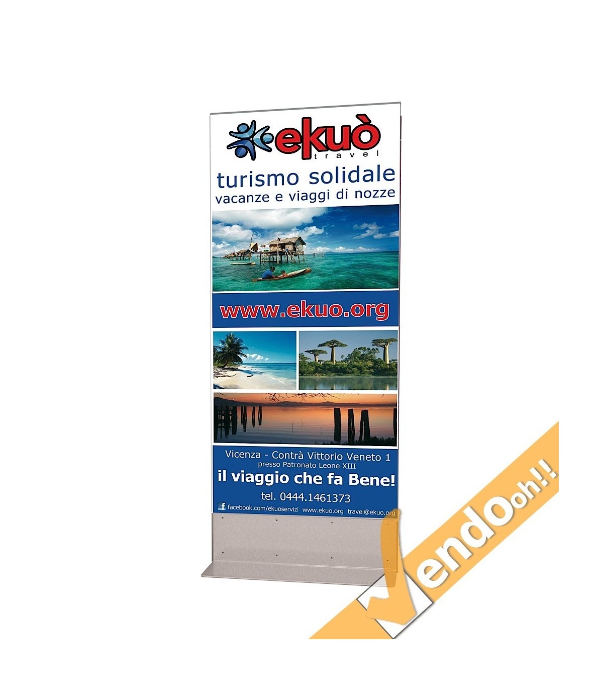 TOTEM ESPOSITORE BIFACCIALE PUBBLICITA INFORMAZIONE COMUNICAZIONE GRAFICA 100180