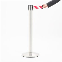 COLONNA COLONNINA A NASTRO 5 METRI SEGNA PERCORSO DELIMITA AREA FILA AEROPORTO