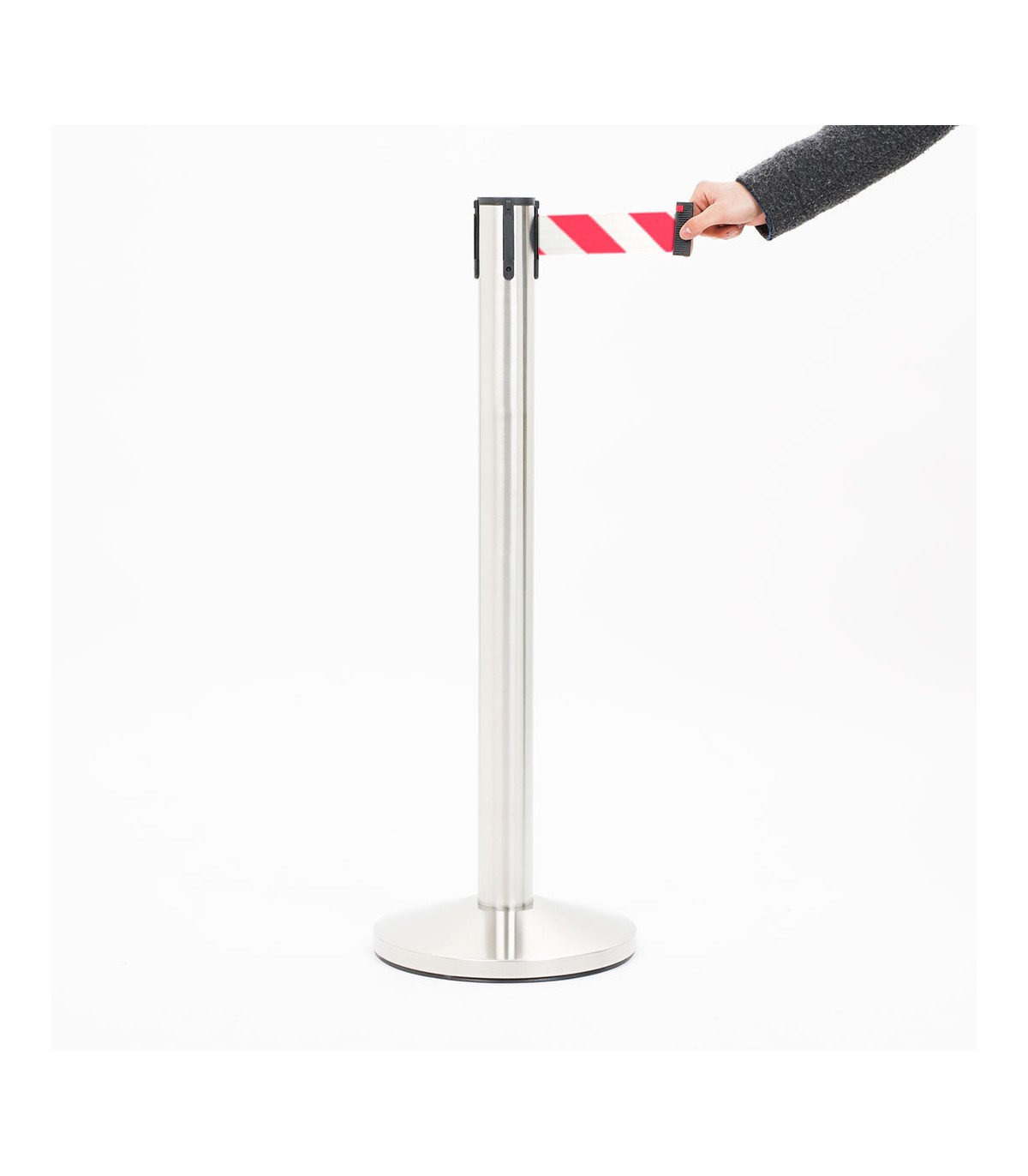 COLONNA COLONNINA A NASTRO 5 METRI SEGNA PERCORSO DELIMITA AREA FILA AEROPORTO