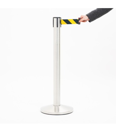 COLONNA COLONNINA A NASTRO 5 METRI SEGNA PERCORSO DELIMITA AREA FILA AEROPORTO