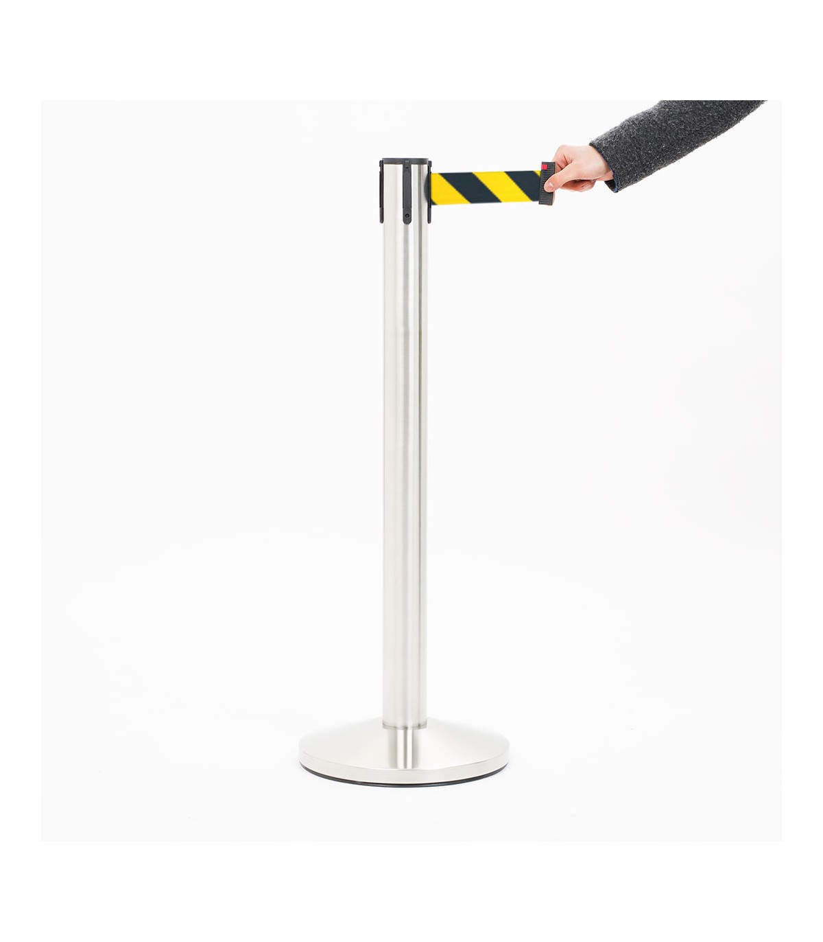 COLONNA COLONNINA A NASTRO 5 METRI SEGNA PERCORSO DELIMITA AREA FILA AEROPORTO