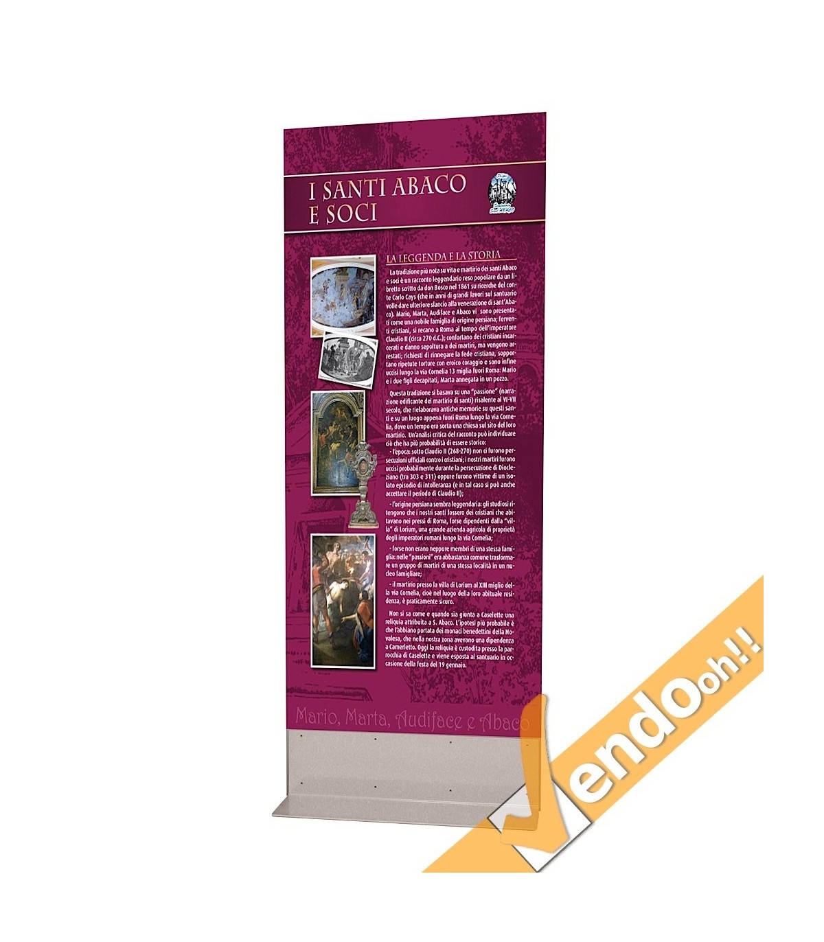 TOTEM ESPOSITORE BIFACCIALE PUBBLICITA INFORMAZIONE COMUNICAZIONE GRAFICA 100200