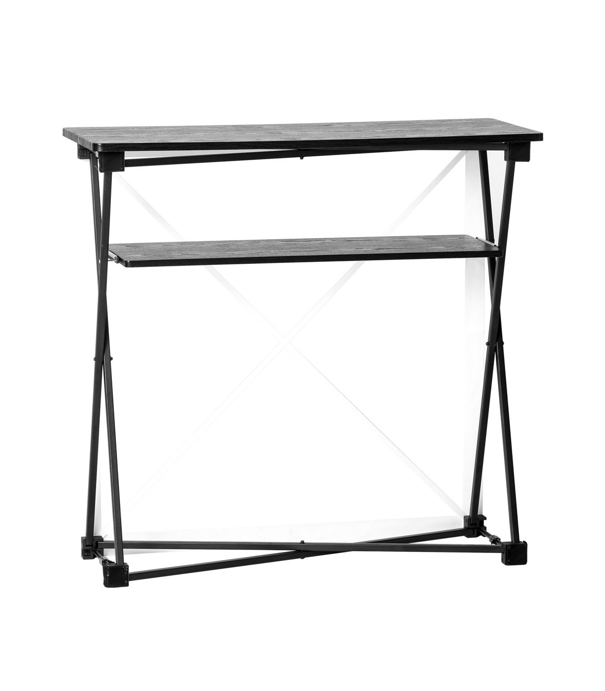 BANCHETTO DESK PROMOZIONALE PORTATILE 100X100 CON VALIGIA GRAFICA PERSONALIZZABILE SU TESSUTO INTERCAMBIABILE STAND FIERA EXPO