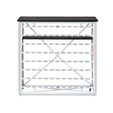 BANCHETTO DESK PROMOZIONALE PORTATILE ILLUMINAZIONE A LED CON TROLLEY GRAFICA PERSONALIZZABILE STAND FIERA EXPO