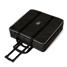 VETRINA ESPOSITORE BANCHETTO CILINDRICO DESK PORTATILE PIEGHEVOLE MONTAGGIO RAPIDO GRAFICA PERSONALIZZABILE CON TROLLEY