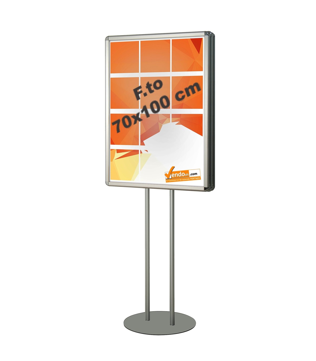 ESPOSITORE CAVALLETTO PUBBLICITARIO BIFACCIALE GRAFICA PUBBLICITARIA CM 70X100