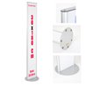 TOTEM ESPOSITORE 30X180 CM MONOFACCIALE O BIFACCIALE IN ALLUMINIO E PANNELLO FOREX INTERCAMBIABILE