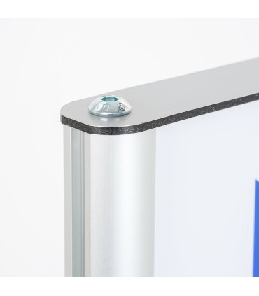TOTEM ESPOSITORE 30X100 CM MONOFACCIALE/BIFACCIALE IN ALLUMINIO E PANNELLO FOREX INTERCAMBIABILE
