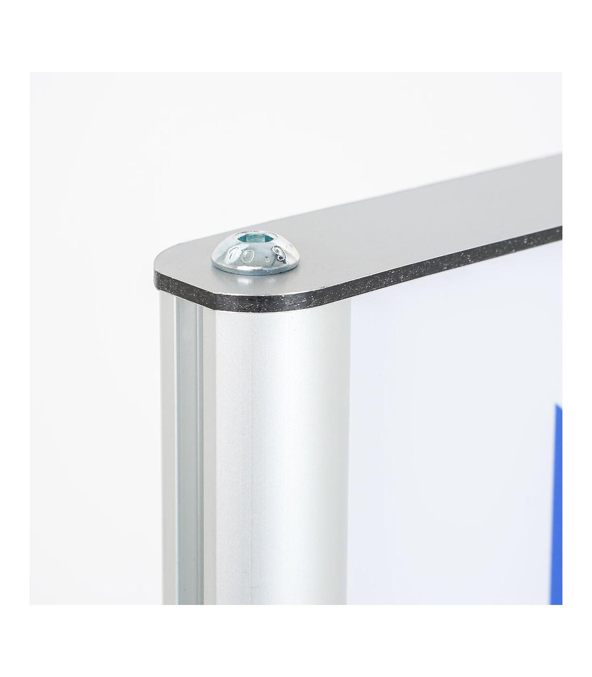 TOTEM ESPOSITORE 30X100 CM MONOFACCIALE/BIFACCIALE IN ALLUMINIO E PANNELLO FOREX INTERCAMBIABILE