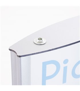 TOTEM PUBBLICITARIO ESPOSITORE DA TERRA BIFACCIALE PORTA COMUNICAZIONI AVVISI