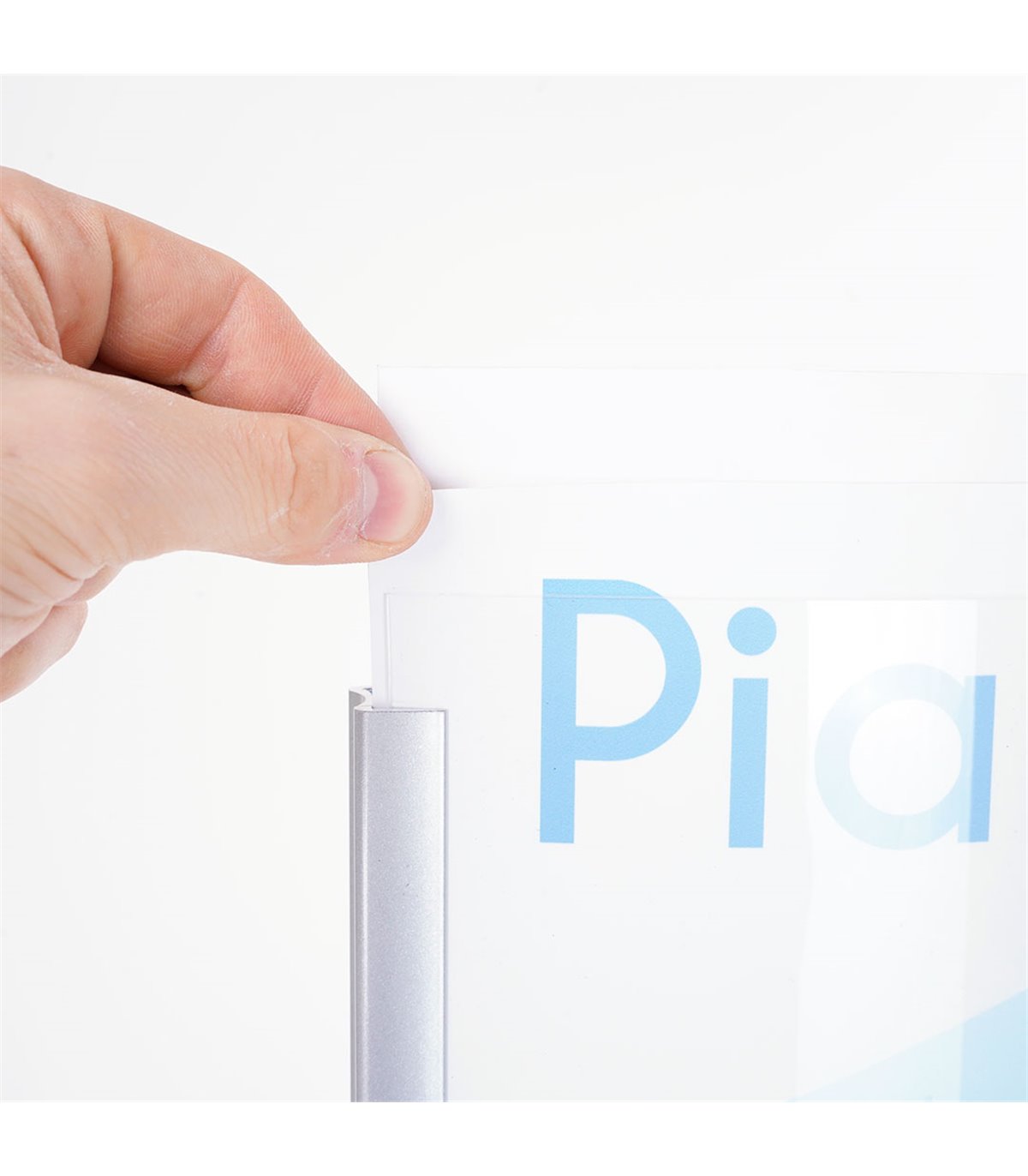 ESPOSITORE TOTEM PUBBLICITARIO DA TERRA BIFACCIALE PORTA COMUNICAZIONI AVVISI