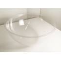 CESTO A MEZZA SFERA IN PLEXIGLASS DIAMETRO 40 CM RICAMBIO BANCARELLA DSK045