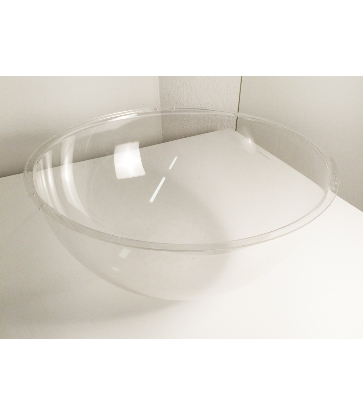 CESTO A MEZZA SFERA IN PLEXIGLASS DIAMETRO 40 CM RICAMBIO BANCARELLA DSK045