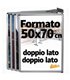 Espositore a Libro da Parete Bifacciale B2 50x70 con 12 Cornici a Scatto Silver albo pretorio da muro