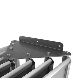 Espositore a Libro da Parete Bifacciale B2 50x70 con 12 Cornici a Scatto Silver albo pretorio da muro