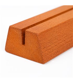 Dettaglio angolo base da Banco tavolo porta avvisi porta menù porta depliant in Legno Cm 10