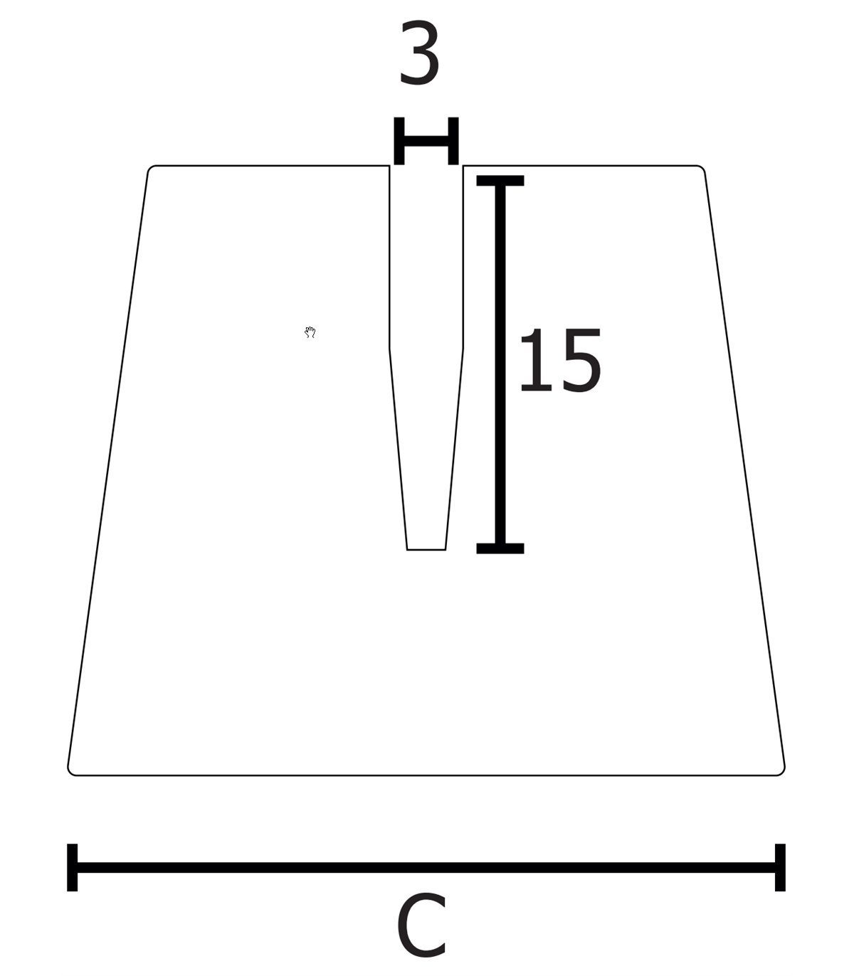 10 pz Base da Banco tavolo porta avvisi porta menù porta depliant in Legno Cm 10