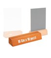 10 pz Base da Banco tavolo porta avvisi porta menù porta depliant in Legno Cm 15