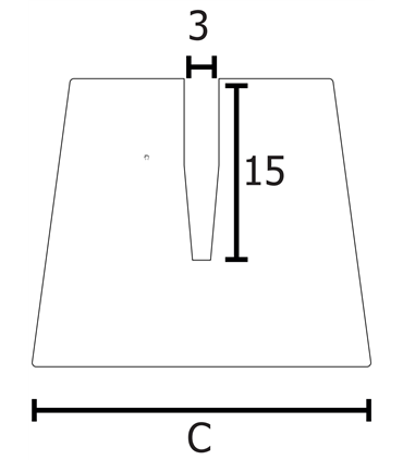 10 pz Base da Banco tavolo porta avvisi porta menù porta depliant in Legno Cm 21