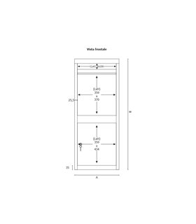 CASSETTA POSTALE PER LETTERE E PACCHI CON DOPPIA APERTURA DI SICUREZZA ANTI INTRUSIONE
