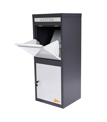 CASSETTA POSTALE PER LETTERE E PACCHI CON DOPPIA APERTURA DI SICUREZZA ANTI INTRUSIONE