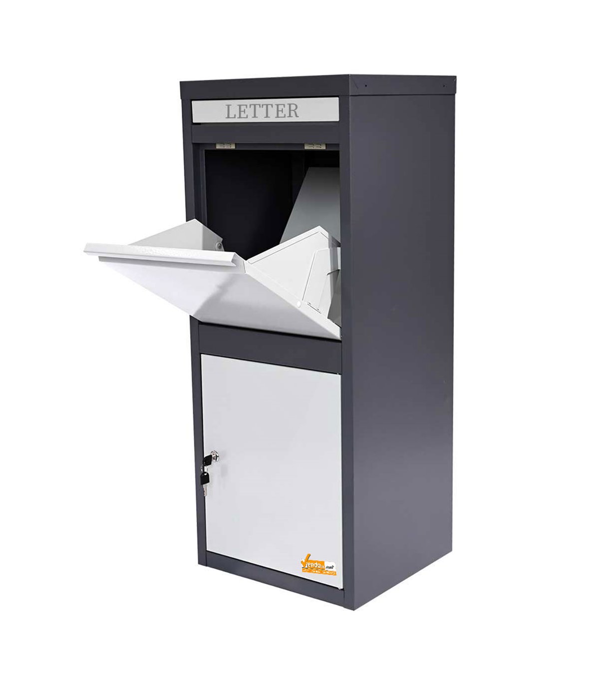 CASSETTA POSTALE PER LETTERE E PACCHI CON DOPPIA APERTURA DI SICUREZZA ANTI INTRUSIONE