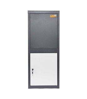 VISTA POSTERIORE CASSETTA POSTALE PER LETTERE E PACCHI CON DOPPIA APERTURA DI SICUREZZA ANTI INTRUSIONE