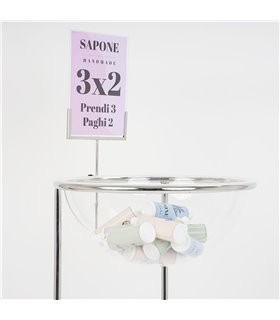 PORTA COMUNICAZIONI AVVISI F.TO A4 ADATTO AI NOSTRI ESPOSITORI BANCARELLE CESTE