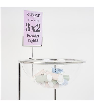 PORTA COMUNICAZIONI AVVISI F.TO A4 ADATTO AI NOSTRI ESPOSITORI BANCARELLE CESTE