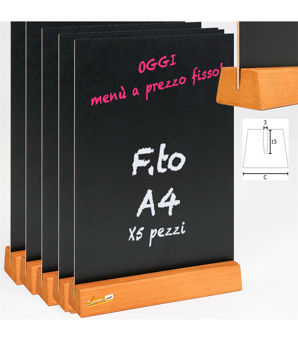 5 LAVAGNE DA BANCO TAVOLO BIFACCIALE SCRIVIBILE CON BASE IN LEGNO PER RISTORANTI BAR BIRRERIA PANINOTECA