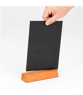 5 LAVAGNE DA BANCO TAVOLO FORMATO A5 BIFACCIALE SCRIVIBILE CON BASE IN LEGNO PER RISTORANTI BAR BIRRERIA PANINOTECA