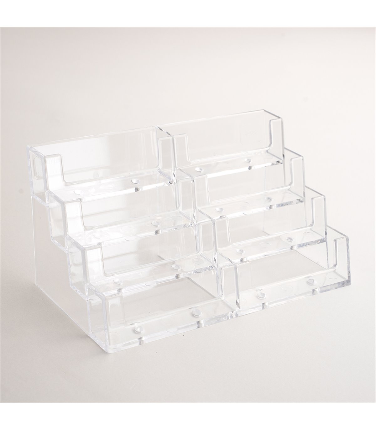 PORTA BIGLIETTI DA VISITA PROFESSIONALE 8 TASCHE TRASPARENTE PORTA BIGLIETTINI DA VISITA DA TAVOLO PER SCRIVANIA