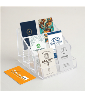 ESPOSITORE PORTA BIGLIETTI DA VISITA PORTABIGLIETTI DA TAVOLO UFFICIO PAB521