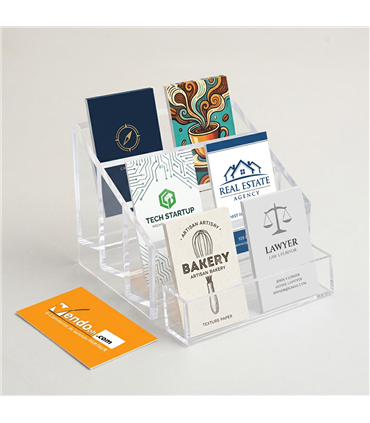 ESPOSITORE PORTA BIGLIETTI DA VISITA PORTABIGLIETTI DA TAVOLO UFFICIO PAB521