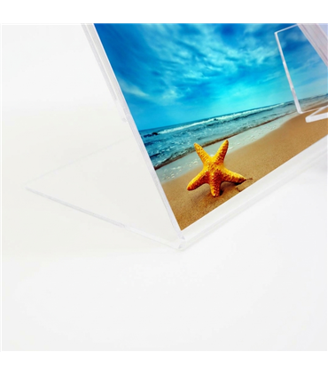 ESPOSITORE A4 PORTA AVVISI PORTA FOTO  E TASCA PORTA BIGLIETTI DA VISITA PAB403