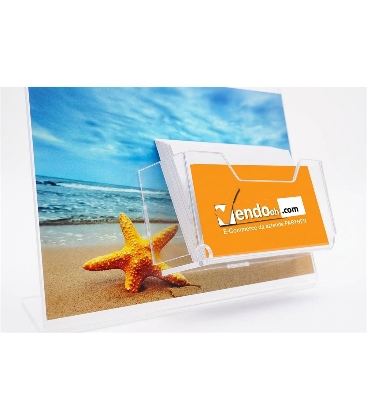 ESPOSITORE A4 PORTA AVVISI PORTA FOTO  E TASCA PORTA BIGLIETTI DA VISITA PAB403
