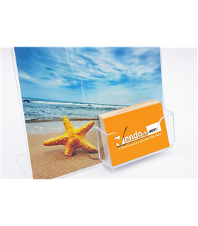 ESPOSITORE A4 PORTA AVVISI PORTA FOTO  E TASCA PORTA BIGLIETTI DA VISITA PAB403