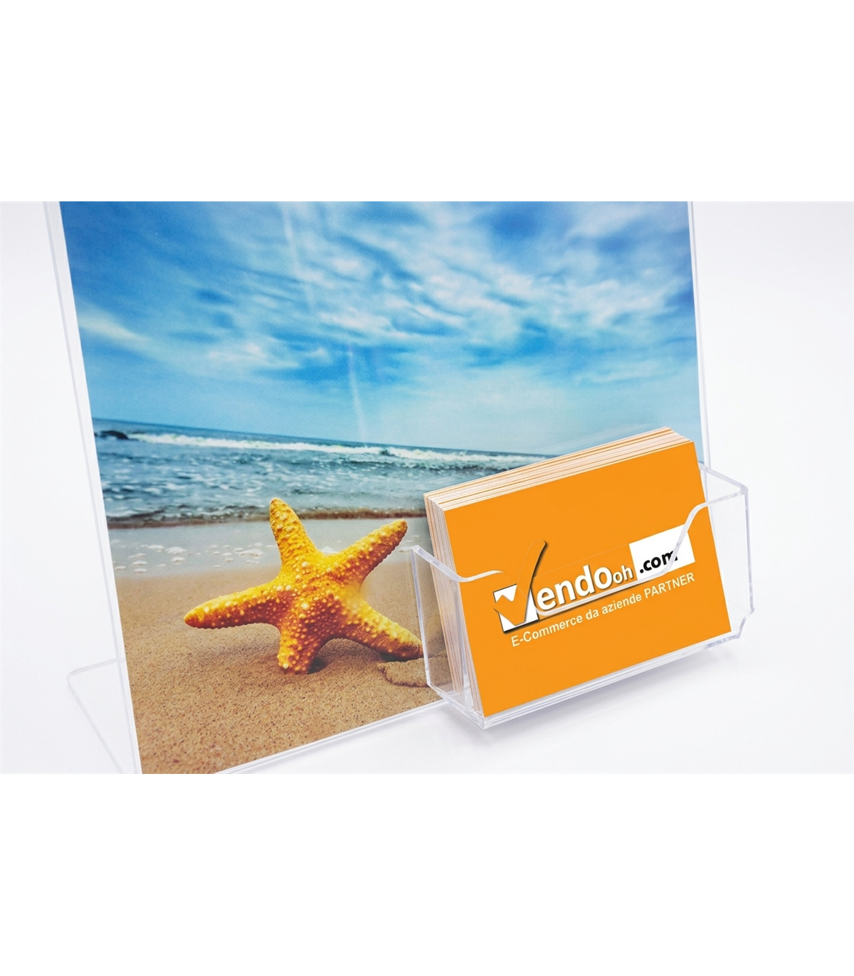ESPOSITORE A4 PORTA AVVISI PORTA FOTO  E TASCA PORTA BIGLIETTI DA VISITA PAB403