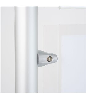 ESPOSITORE DA PAVIMENTO CON TASCHE A4 VERTICALI IN PLEXIGLASS PER AGENZIE IMMOBILIARI UFFICI SHOWROOM