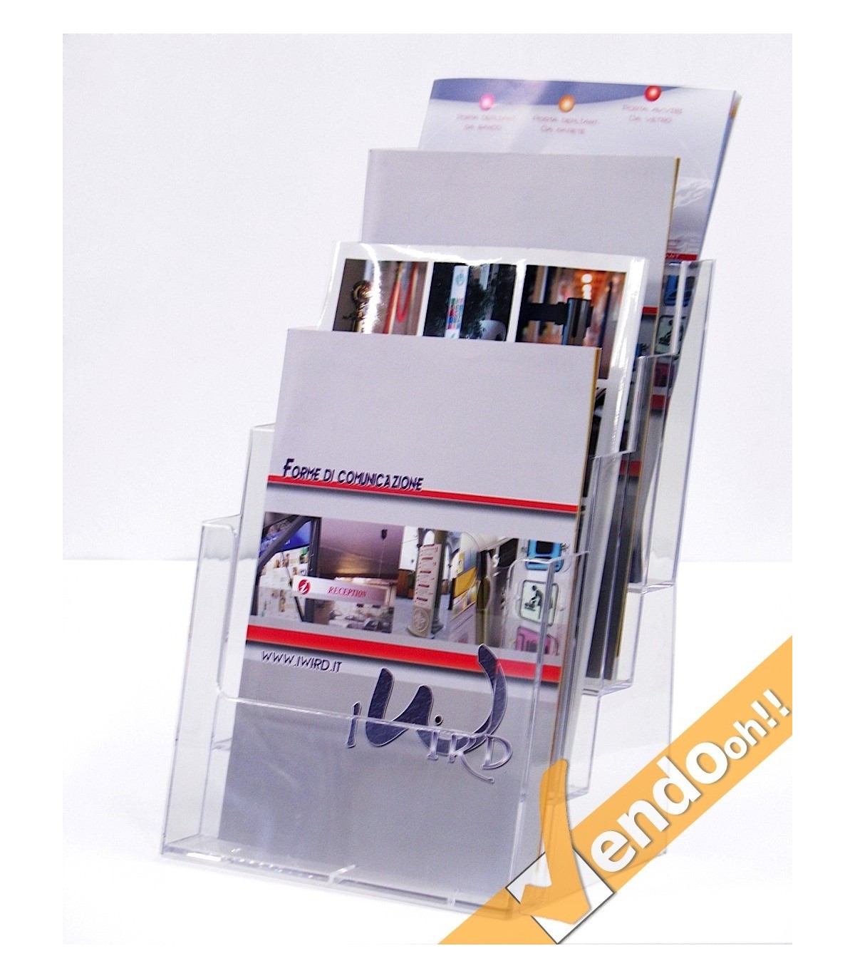 PORTA DEPLIANT DEPLIAN DA BANCO UFFICIO SCRIVANIA FORMATO A4 4 TASCHE PDB400