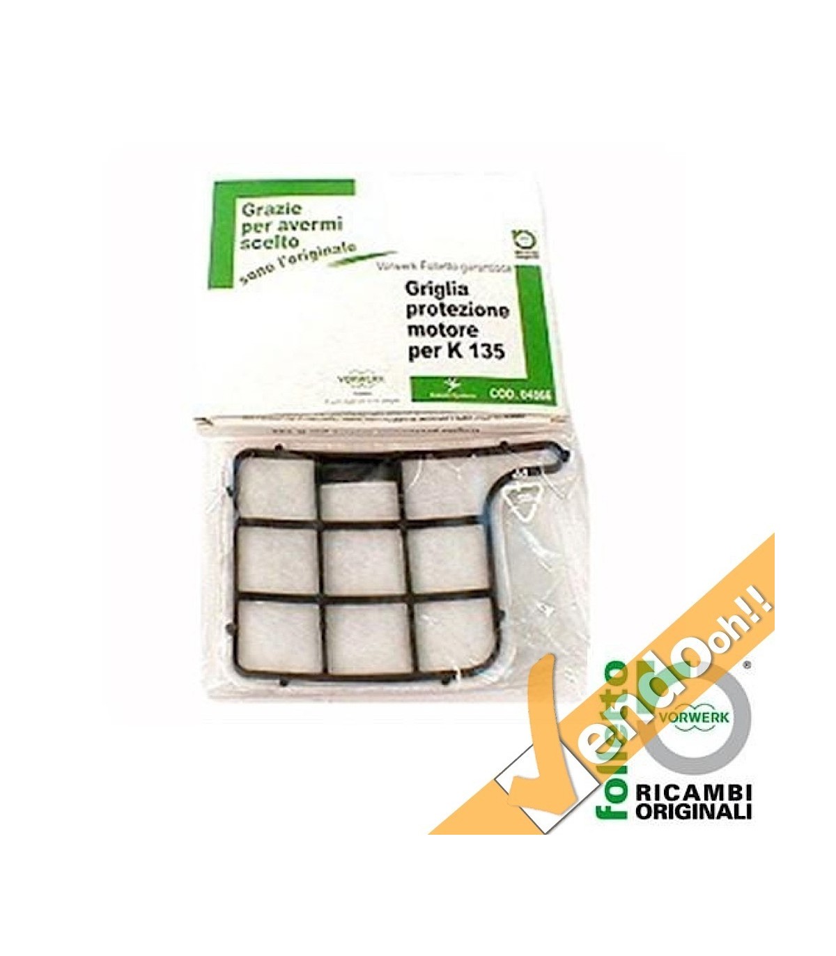 GRIGLIA PROTEZIONE MOTORE ORIGINALE ASPIRAPOLVERE VORWERK FOLLETTO VK 135 VK 136