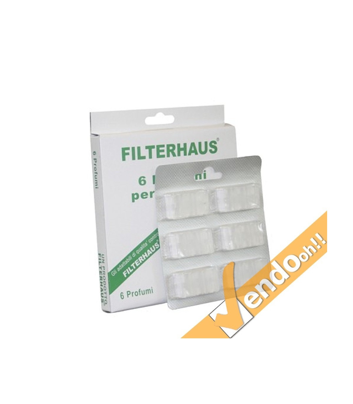 CONFEZIONE 6 PROFUMI PER ASPIRAPOLVERE VORWERK FOLLETTO VK 130 VK 131