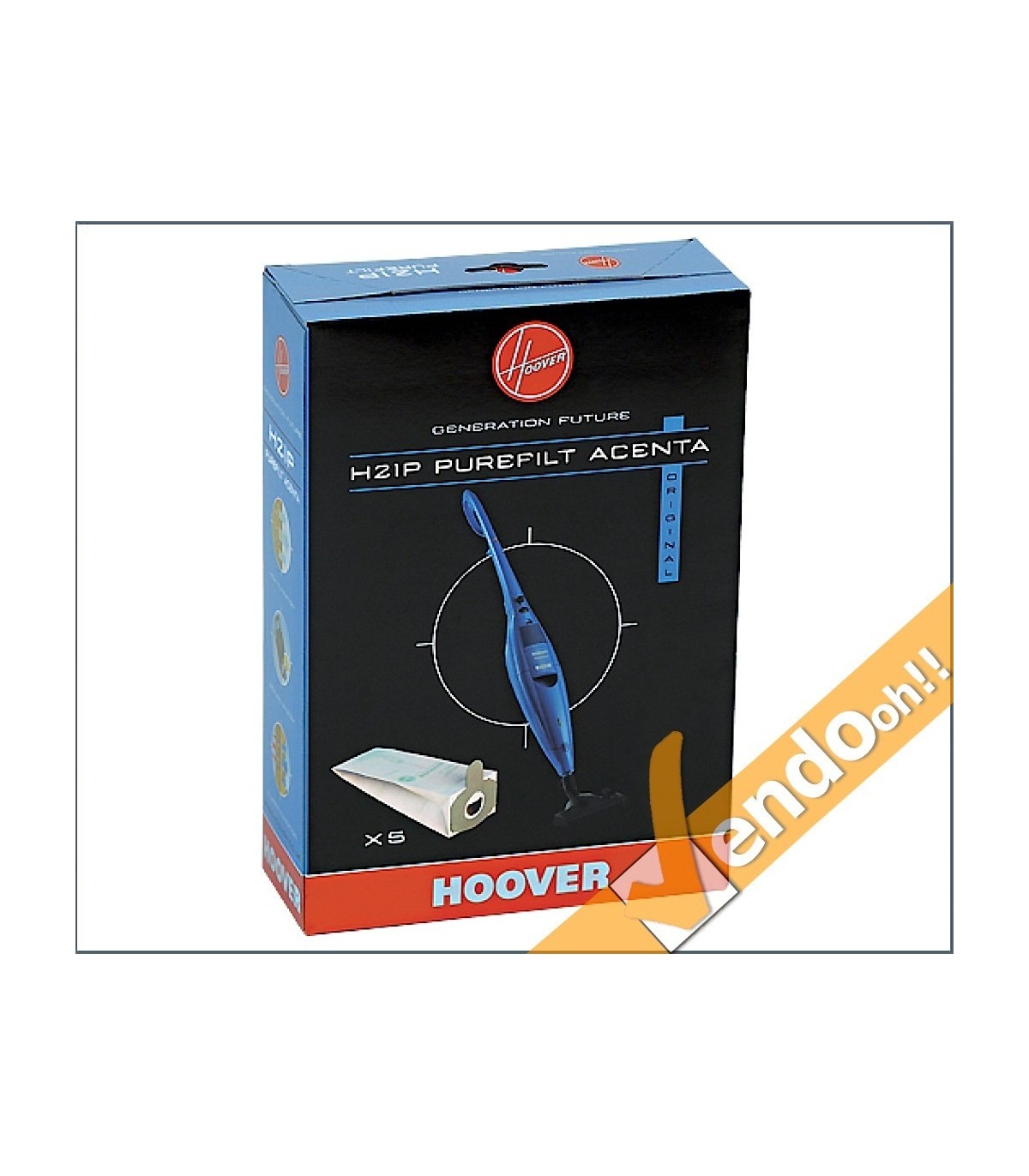 5 SACCHI SACCHETTI FILTRO ASPIRAPOLVERE HOOVER COMPATIBILE SCOPA ACENTA H21P