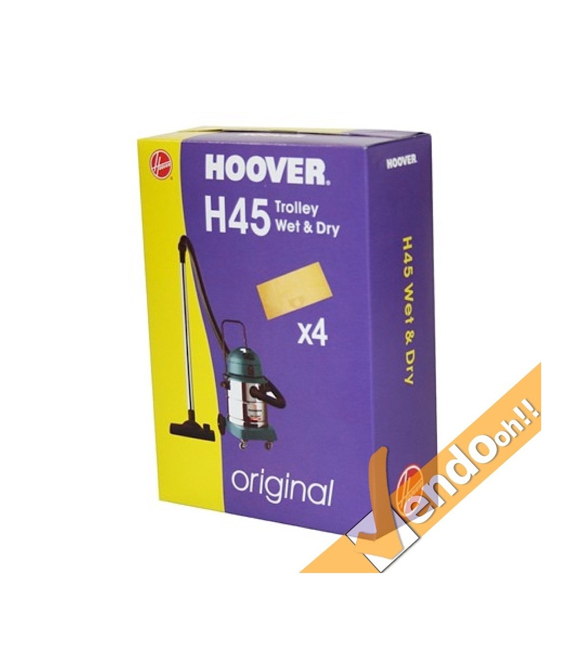 4 SACCHI SACCHETTI FILTRO ASPIRAPOLVERE HOOVER WET DRY DRY PLUS S4494 ALTRI H45